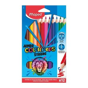 maped COLOR'PEPS STRONG Jumbo Buntstifte farbsortiert, 12 St.