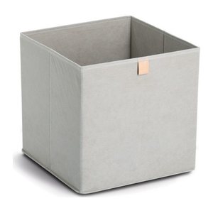 Zeller Aufbewahrungsbox grau 32,0 x 32,0 x 32,0 cm, 1 St.
