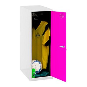 Simonrack Spind SIMONLOCKER DISM SINGLE weiß, pink 8425437118074, 1 Schließfach 40,0 x 50,0 x 91,5 cm