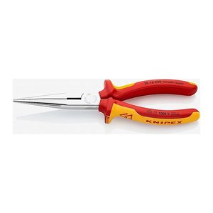 KNIPEX Flachrundzange VDE 26 16 200, Länge: 20,0 cm, 1 St.