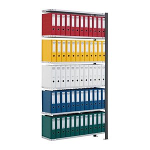 SCHULTE Anbau-Schwerlastregal 36010-S schwarz 100,0 x 30,0 x 200,0 cm