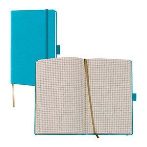 Lediberg Notizbuch Tucson ca. DIN A6 kariert, türkisblau Hardcover 192 Seiten, 1 St.