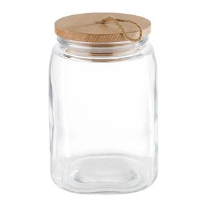APS Vorratsdosen WOODY 21,5 cm hoch transparent 2,5 l, 1 St.