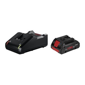 BOSCH Professional Werkzeugakku mit Schnellladegerät Starter-Set Lithium-Ionen 18,0 V, 4,0 Ah