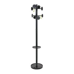 ALBA Kleiderständer STAN3 schwarz Metall 8 Haken 35,5 x 175,0 cm, 1 St.