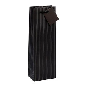 TSI Geschenktüten für Flaschen Nadelstreifen Motiv 12,0 x 36,0 cm, 12 St.