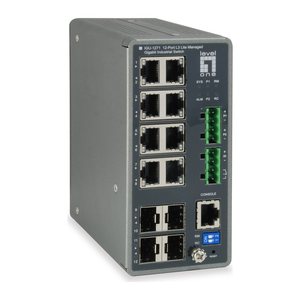 LevelOne Industr.Switch 8xGE/4xSFP TURING Managed L3