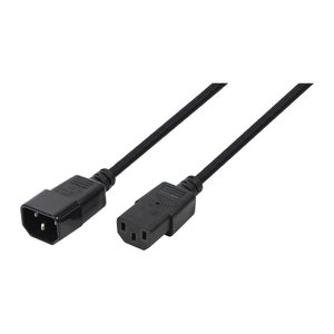 Logilink Power Cord Extension, IEC M/F, 1.80m