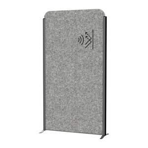 MAUL Akustik-Trennwand MAULcocoon  9701089, dunkelgrau 100,0 x 182,0 cm, 1 St.