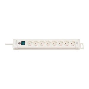 brennenstuhl Premium-Line 6-fach Steckdosenleiste mit Schalter 3,0 m weiß