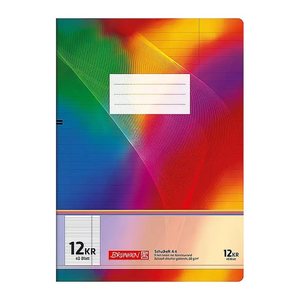 BRUNNEN Schulheft Lineatur 12KR liniert A4 mit Randlinie, 40 Blatt, 1 St.
