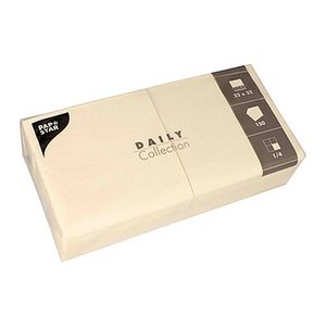 PAPSTAR Servietten Daily Collection champagner 2-lagig 24,0 x 24,0 cm, 150 St.