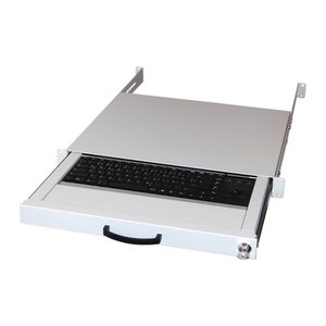 Equip 19" Tastaturschubl. US-Layout+Trackball 1.80m RAL7035