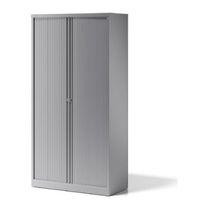 BISLEY Essentials Rollladenschrank silber 4 Fachböden 100,0 x 47,0 x 197,0 cm