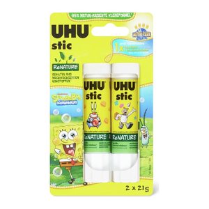 UHU stic ReNATURE SpongeBob Schwammkopf Klebestifte 21,0 g, 2 St.