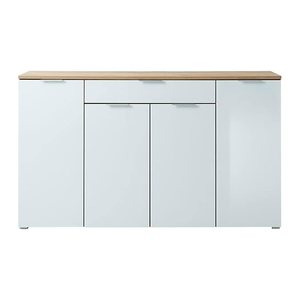 GERMANIA Sideboard TELDE, 3983-242 weiß, navarra-eiche 179,0 x 40,0 x 105,0 cm, 1 St.
