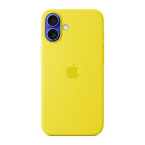 Apple Silikon Case mit MagSafe Handy-Cover für Apple iPhone 16 Plus sternfrucht