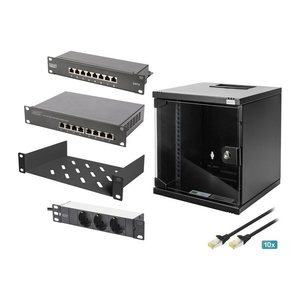 DIGITUS Netzwerk-Set 254 mm (10")-6HE, 312x300mm (B x T)