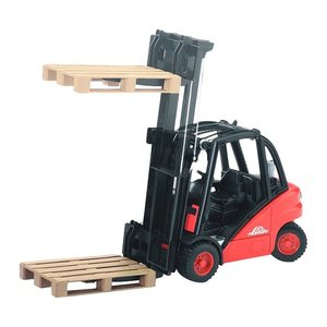 bruder Linde Gabelstapler H30D mit Anhängerkupplung und 2 Paletten 2511 Spielzeugauto