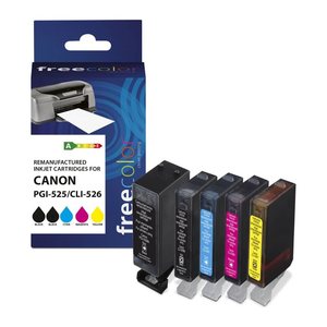 Freecolor Patrone Canon PGI-525XL black + CLI-526XL BK/C/M/Y remanufactured