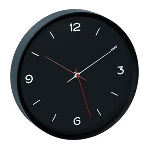 TFA® Wanduhr 60.3056.01 schwarz Kunststoff, Glas 30,9 x 30,9 cm
