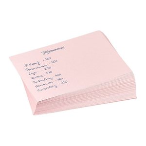 RNK-Verlag Karteikarten DIN A6 rosa blanko, 100 St.