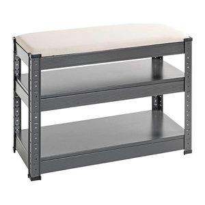 HAKU Möbel Schuhbank 55817 anthrazit, grau Metall 60,0 cm