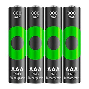 GP Akkus ReCyko+ PRO Ni-MH Micro AAA 800 mAh, 4 St.