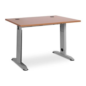 Schreibtisch – T-Fuß höhenverstellbar (1200 x 800 mm, Platte Buche)