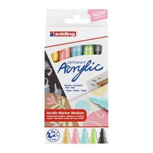 edding 5100 pastell Acrylstifte farbsortiert 2,0 - 3,0 mm, 1 Set