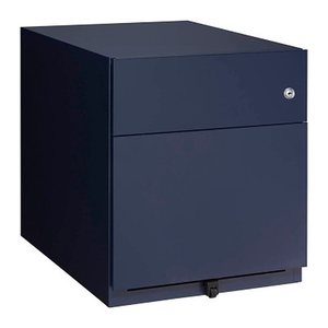 BISLEY Note Rollcontainer oxfordblau 2 Auszüge 42,0 x 56,5 x 49,5 cm