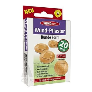 WUNDmed® Pflaster Rund 02-051 beige 2,5 x 2,5 cm, 20 St.