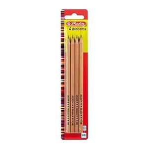 herlitz Skizzo Bleistifte HB naturbelassen, 4 St.