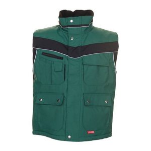 PLANAM® unisex Winterweste PLALINE grün, schwarz Größe XS