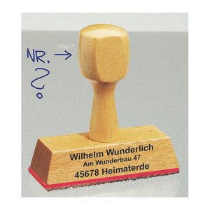 Textstempel, individualisierbar ohne Logo, 1 St.
