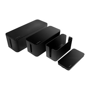 Logilink Kabelbox-Set, 3 Größen, schwarz