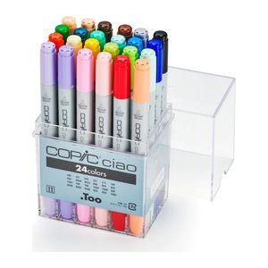COPIC® Ciao Layoutmarker-Set farbsortiert 1,0 + 6,0 mm, 24 St.