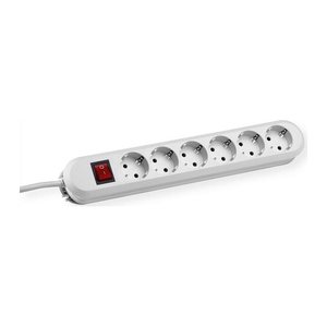 BACHMANN SMART 6-fach Steckdosenleiste mit Schalter 5,0 m weiß