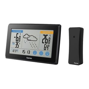 hama 186314 Wetterstation schwarz, 1 St.