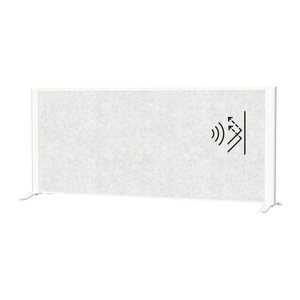MAUL Akustik-Tischtrennwand MAULconnecto 9852202, hellgrau 120,0 x 50,0 cm, 1 St.