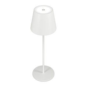 RealPower LED-Tischlampe dimmbar kalt/warm mit Akku,weiss