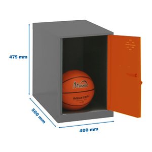 Simonrack Spind SIMONLOCKER DISM anthrazit, orange 8425437117695, 1 Schließfach 40,0 x 50,0 x 47,5 cm