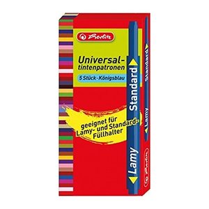 herlitz Tintenpatronen für Füller Universal blau, 5 St.