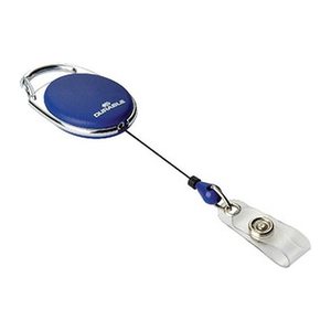 DURABLE Ausweishalter JOJO STYLE 832407, Druckknopfschlaufe, dunkelblau, 10 St.