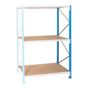 Manorga Anbau-Schwerlast-Weitspannregal EPSIVOL ZR2020603F4S blau, braun 200,0 x 60,0 x 200,0 cm