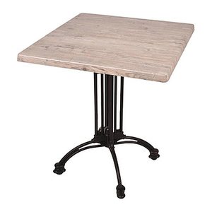 Garden Pleasure MORENA Bistrotisch quadratisch Spanplatte hellbraun 70,0 x 70,0 x 74,0 cm, 1 St.