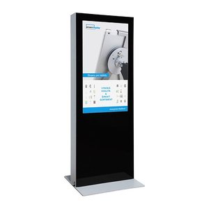 Showdown® Displays Digitale Infostele doppelseitig Infostele mit LED-Display, schwarz, 108,0 cm (43 Zoll)