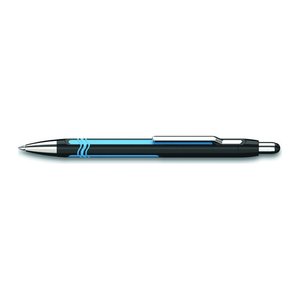 Schneider Kugelschreiber Epsilon schwarz/cyan, Schreibfarbe: blau, 1 St.