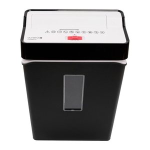OLYMPIA PS 54 CC Pro Aktenvernichter mit Partikelschnitt P-4, 4 x 38 mm, bis 8 Blatt, weiß