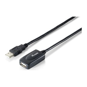 Equip Kabel USB-A2.0->A Akt. Erweiter. St/Bu 5.00m schwarz